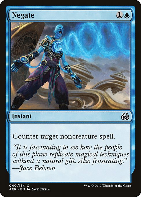 Aether Revolt - 40 - Negate - Common - U - Non-foil