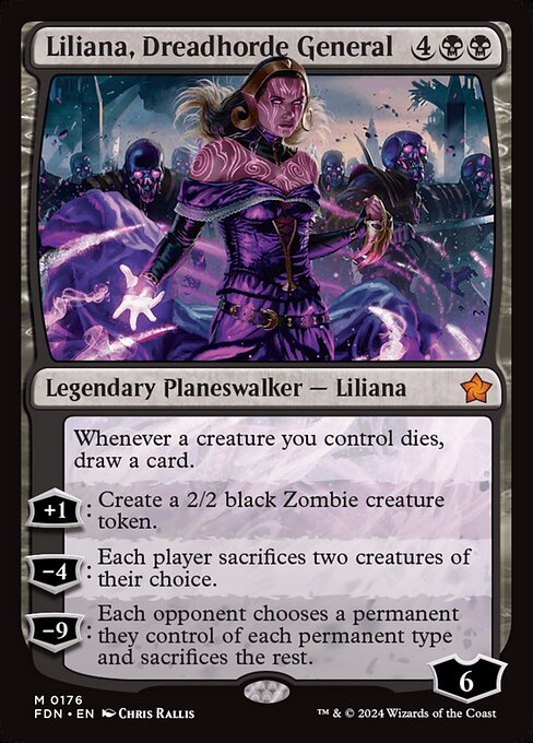 Foundations - 176 - Liliana, Dreadhorde General - Mythic - B - Non-foil