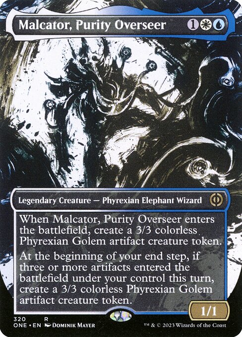 Phyrexia: All Will Be One - 320 - Malcator, Purity Overseer - Rare - WU - Non-foil