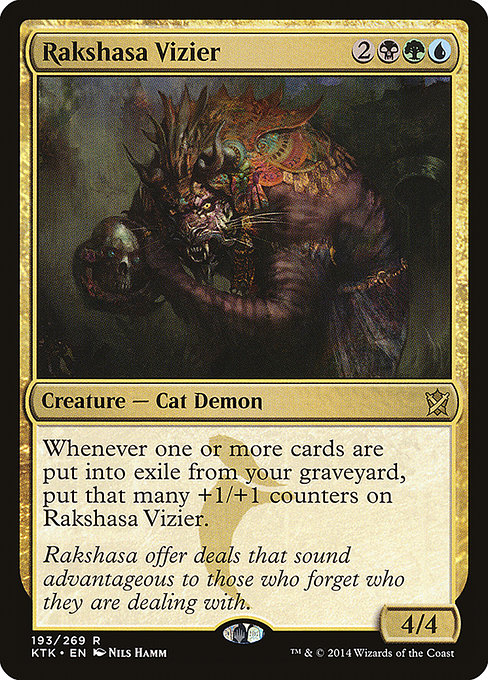 Khans of Tarkir - 193 - Rakshasa Vizier - Rare - Multi - Non-foil