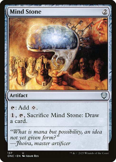 Phyrexia: All Will Be One Commander - 137 - Mind Stone - Uncommon - C - Non-foil