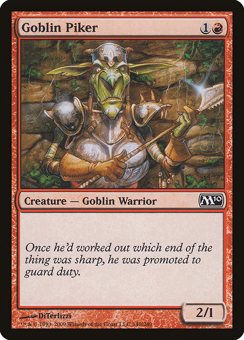 Magic 2010 - 140 - Goblin Piker - Common - R - Non-foil