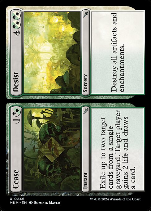 Murders at Karlov Manor - 246 - Cease // Desist - Uncommon - Multi - Non-foil