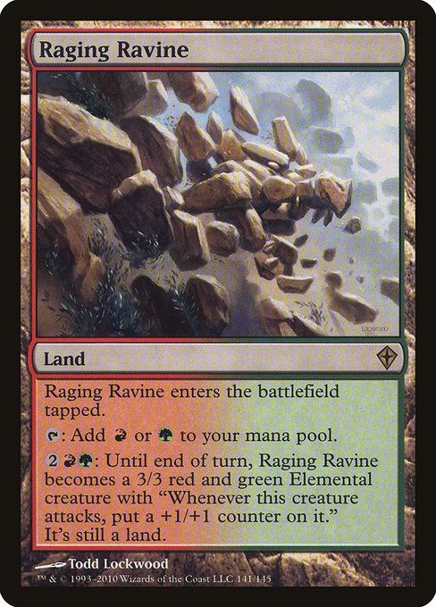 Worldwake - 141 - Raging Ravine - Rare - C - Non-foil