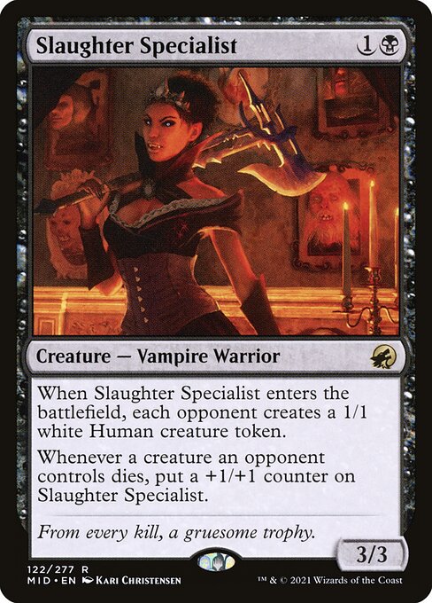 Innistrad: Midnight Hunt - 122 - Slaughter Specialist - Rare - B - Non-foil