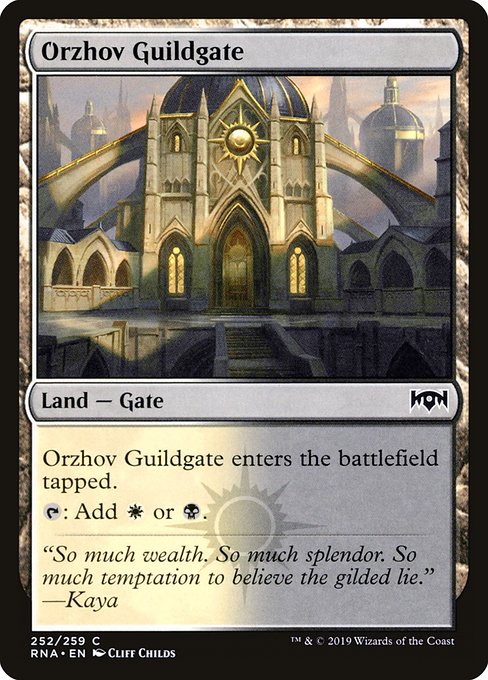 Ravnica Allegiance - 252 - Orzhov Guildgate - Common - C - Non-foil