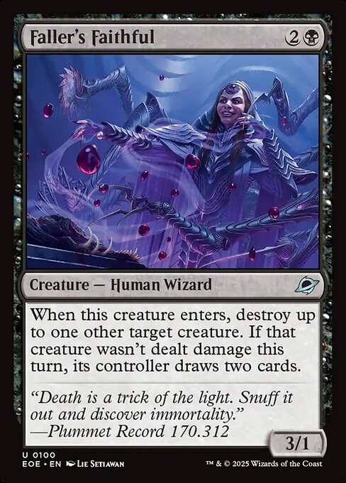 Edge of Eternities - 100 - Faller's Faithful - Uncommon - B - Non-foil