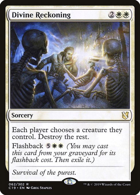 Commander 2019 - 62 - Divine Reckoning - Rare - W - Non-foil