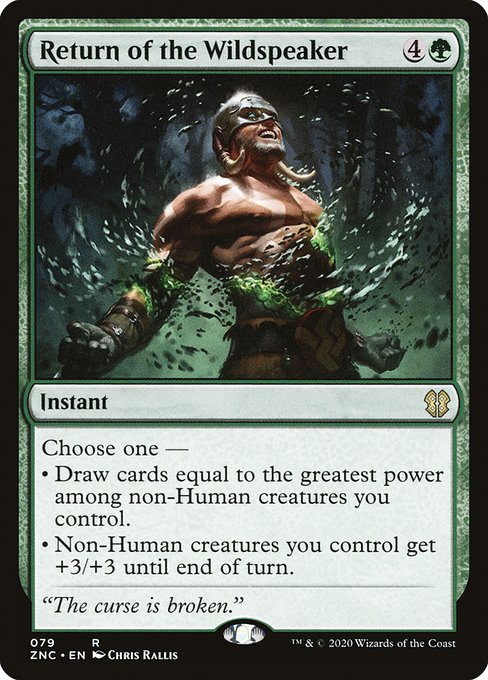 Zendikar Rising Commander - 79 - Return of the Wildspeaker - Rare - G - Non-foil