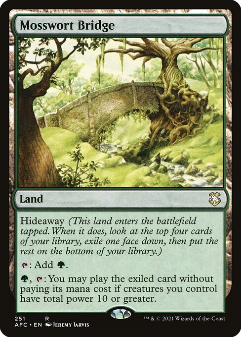 Forgotten Realms Commander - 251 - Mosswort Bridge - Rare - C - Non-foil