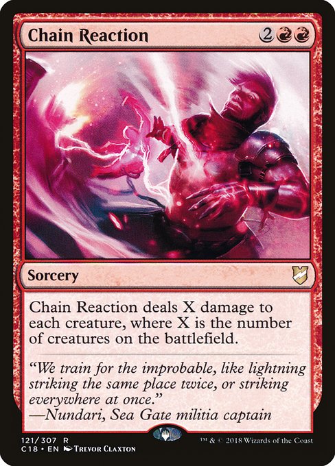 Commander 2018 - 121 - Chain Reaction - Rare - R - Non-foil