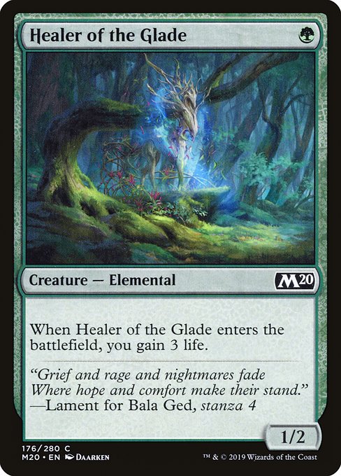 Core Set 2020 - 176 - Healer of the Glade - Common - G - Non-foil