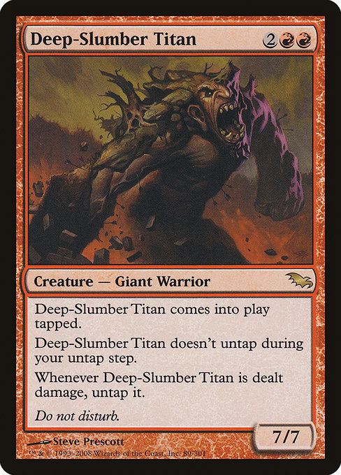 Shadowmoor - 89 - Deep-Slumber Titan - Rare - R - Non-foil
