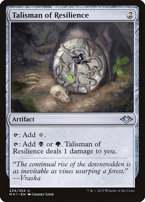 Modern Horizons - 234 - Talisman of Resilience - Uncommon - C - Non-foil