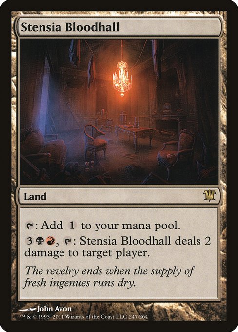 Innistrad - 247 - Stensia Bloodhall - Rare - C - Non-foil