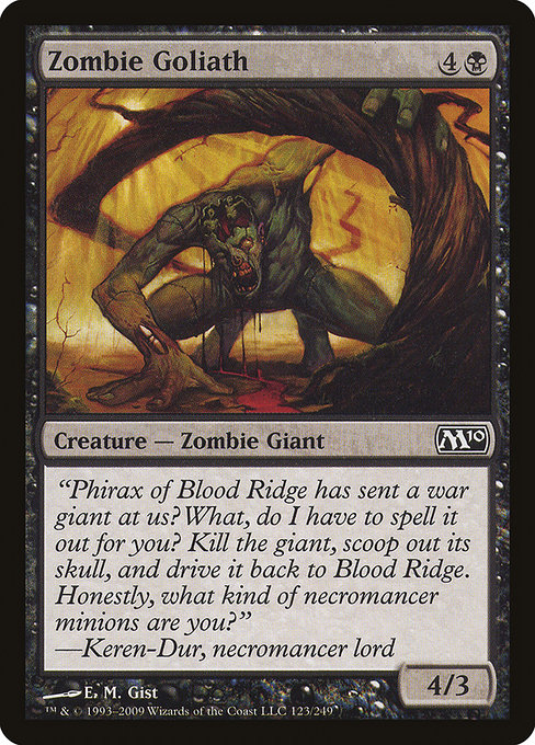 Magic 2010 - 123 - Zombie Goliath - Common - B - Non-foil
