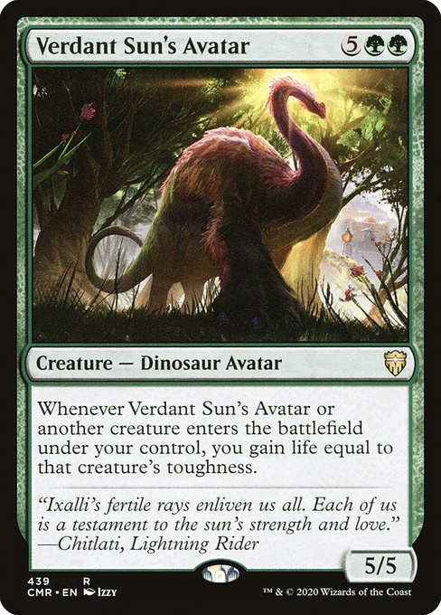 Commander Legends - 439 - Verdant Sun's Avatar - Rare - G - Non-foil