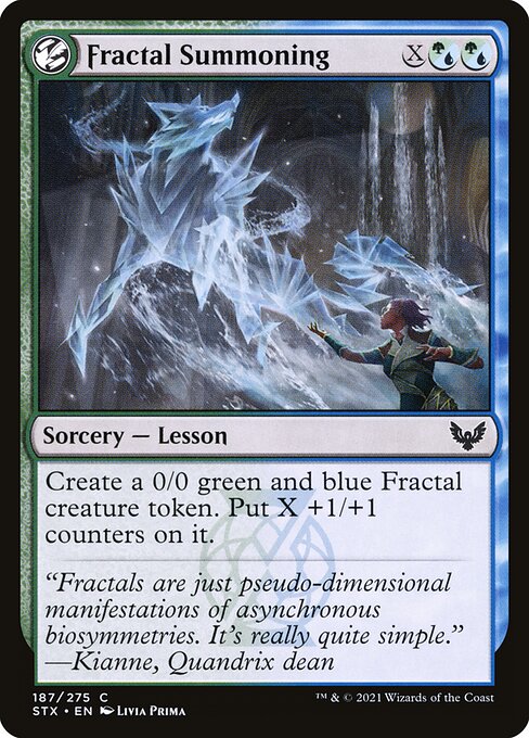 Strixhaven: School of Mages - 187 - Fractal Summoning - Common - UG - Non-foil