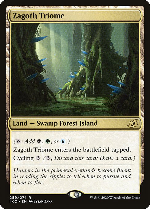 Ikoria: Lair of Behemoths - 259 - Zagoth Triome - Rare - C - Non-foil
