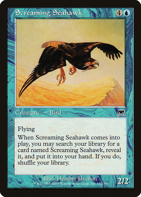Onslaught - 112 - Screaming Seahawk - Common - U - Non-foil