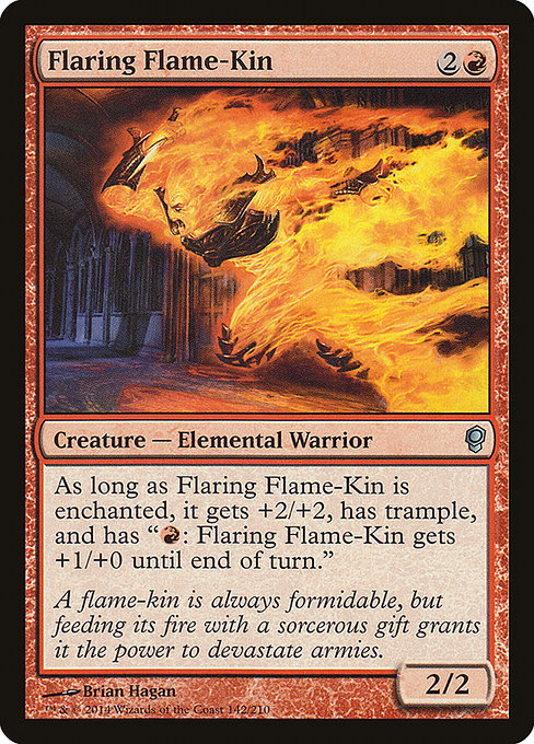 Conspiracy - 142 - Flaring Flame-Kin - Uncommon - R - Non-foil