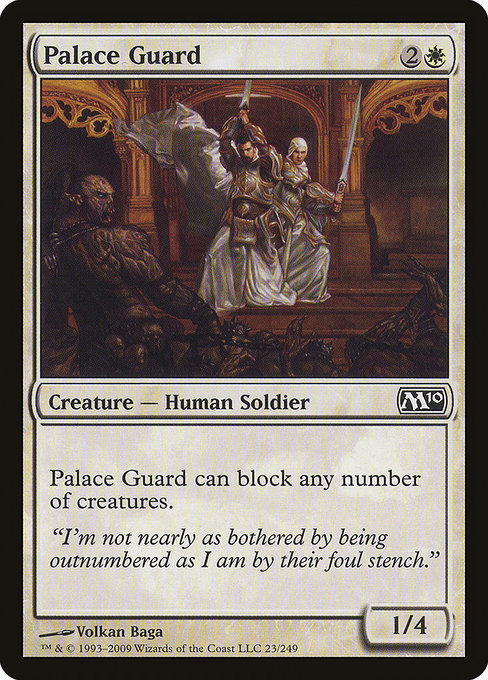 Magic 2010 - 23 - Palace Guard - Common - W - Non-foil