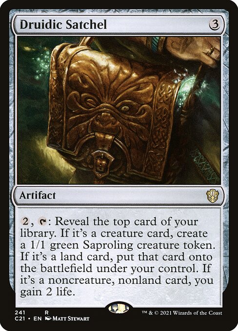 Commander 2021 - 241 - Druidic Satchel - Rare - C - Non-foil