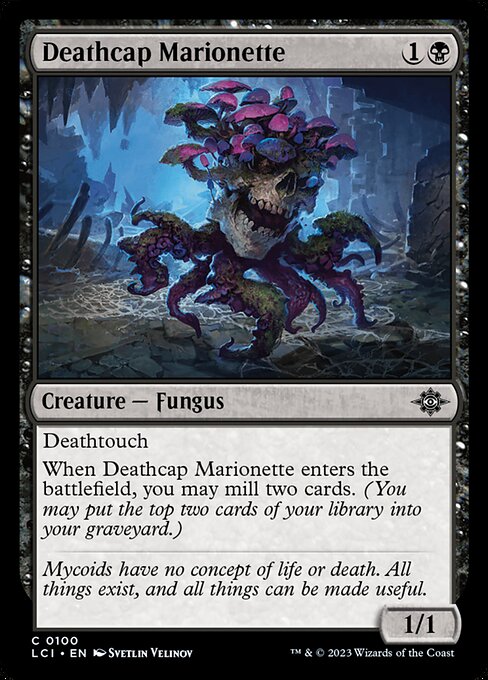 The Lost Caverns of Ixalan - 100 - Deathcap Marionette - Common - B - Non-foil