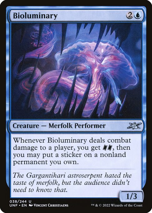 Unfinity - 38 - Bioluminary - Uncommon - U - Foil