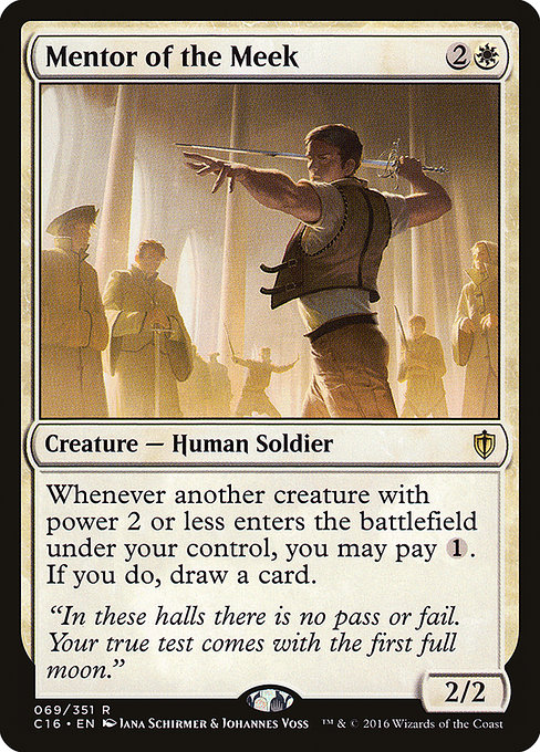 Commander 2016 - 69 - Mentor of the Meek - Rare - W - Non-foil