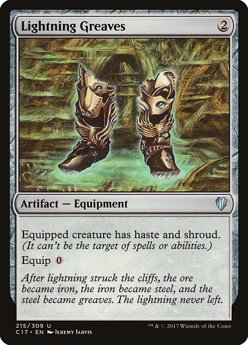 Commander 2017 - 215 - Lightning Greaves - Uncommon - C - Non-foil