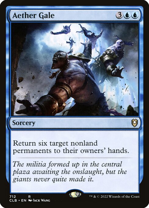 Commander Legends: Battle for Baldur's Gate - 712 - Aether Gale - Rare - U - Non-foil