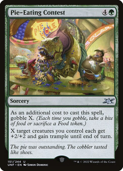 Unfinity - 151 - Pie-Eating Contest - Uncommon - G - Foil