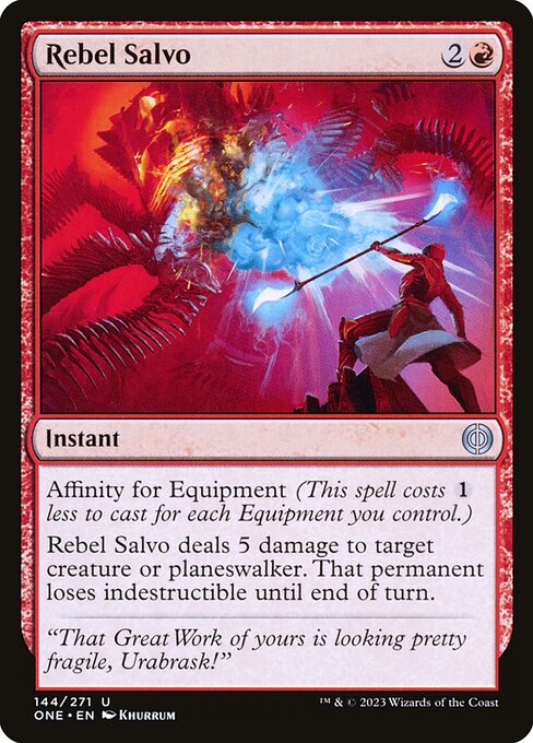 Phyrexia: All Will Be One - 144 - Rebel Salvo - Uncommon - R - Non-foil