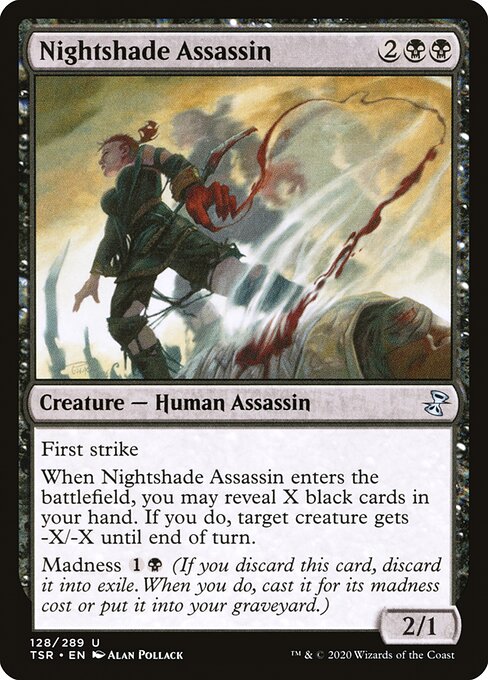 Time Spiral Remastered - 128 - Nightshade Assassin - Uncommon - B - Non-foil