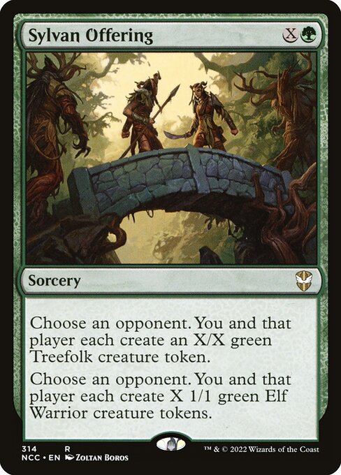 New Capenna Commander - 314 - Sylvan Offering - Rare - G - Non-foil