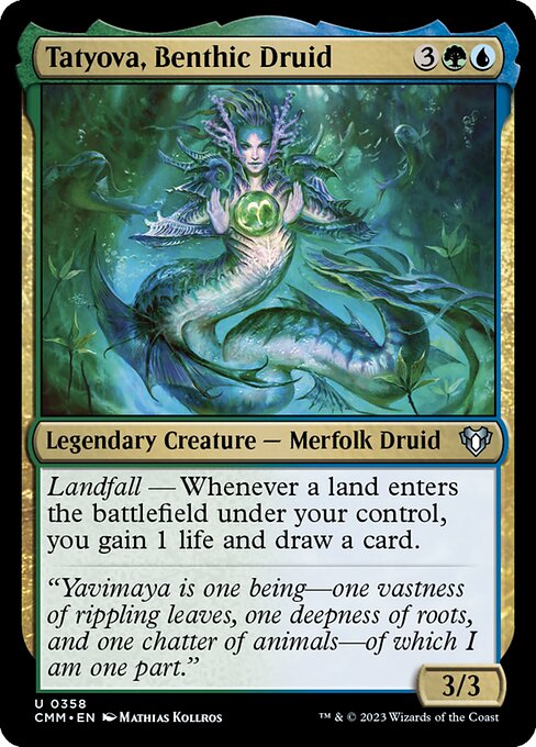 Commander Masters - 358 - Tatyova, Benthic Druid - Uncommon - UG - Non-foil