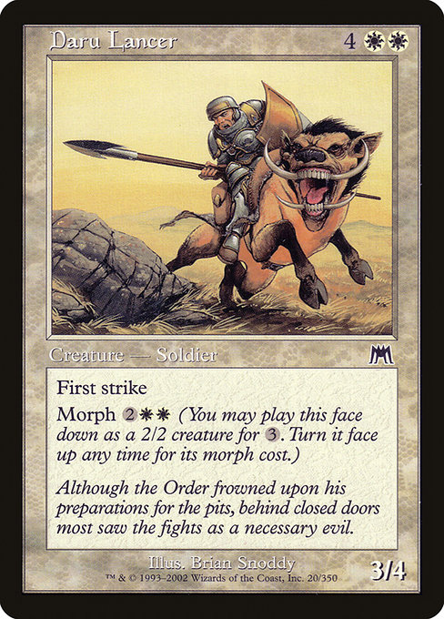 Onslaught - 20 - Daru Lancer - Common - W - Non-foil