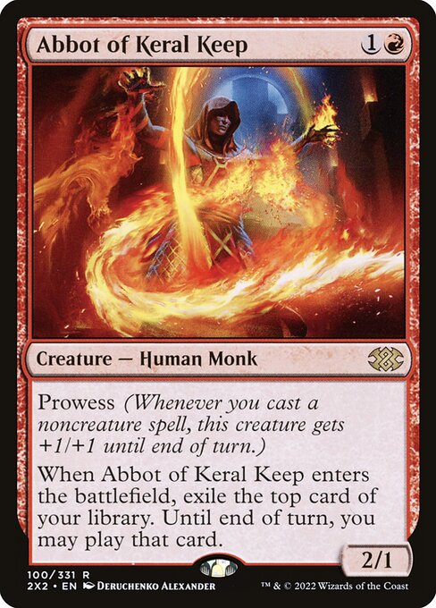 Double Masters 2022 - 100 - Abbot of Keral Keep - Rare - R - Non-foil