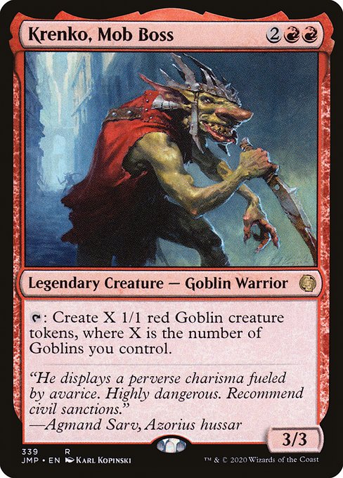 Jumpstart - 339 - Krenko, Mob Boss - Rare - R - Non-foil