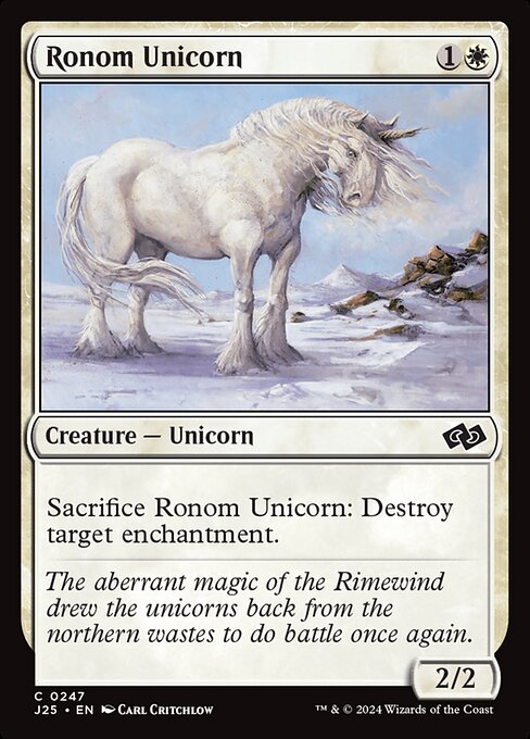 Foundations Jumpstart - 247 - Ronom Unicorn - Common - W - Non-foil
