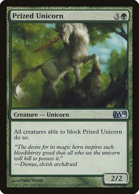 Magic 2010 - 199 - Prized Unicorn - Uncommon - G - Non-foil