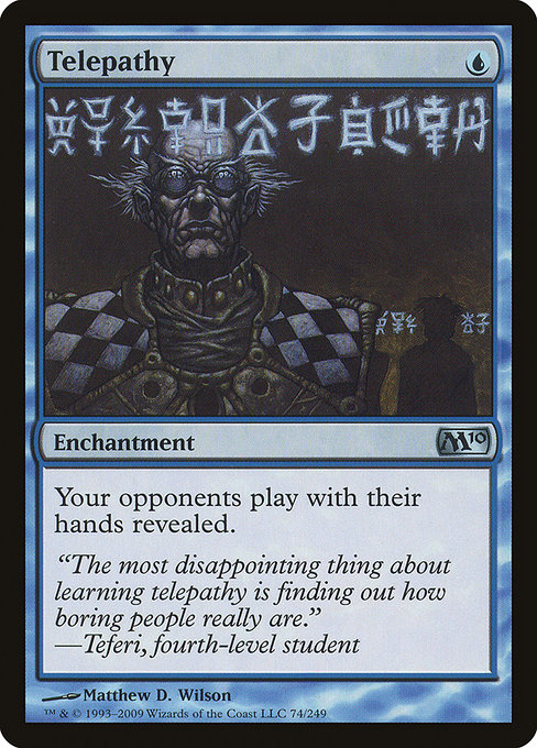 Magic 2010 - 74 - Telepathy - Uncommon - U - Non-foil