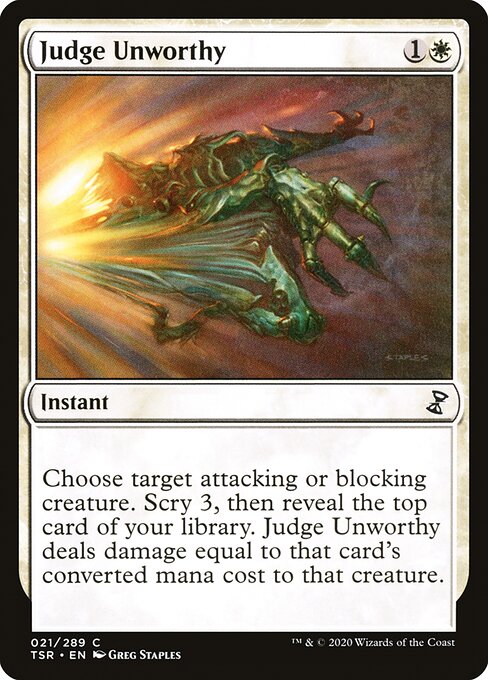 Time Spiral Remastered - 21 - Judge Unworthy - Common - W - Non-foil