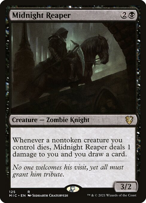 Midnight Hunt Commander - 125 - Midnight Reaper - Rare - B - Non-foil