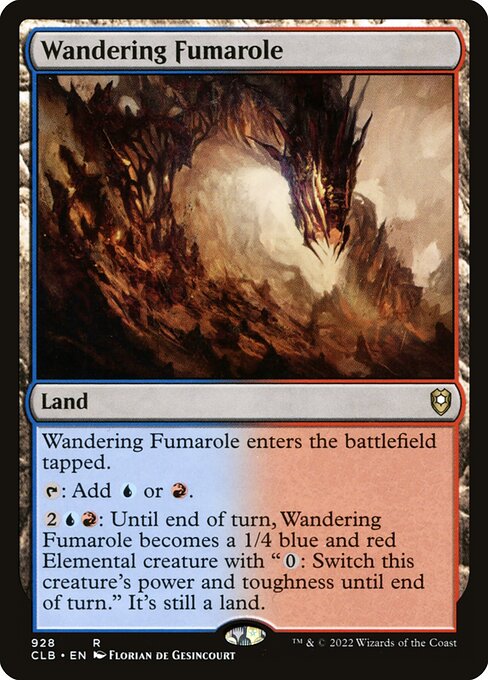 Commander Legends: Battle for Baldur's Gate - 928 - Wandering Fumarole - Rare - C - Non-foil