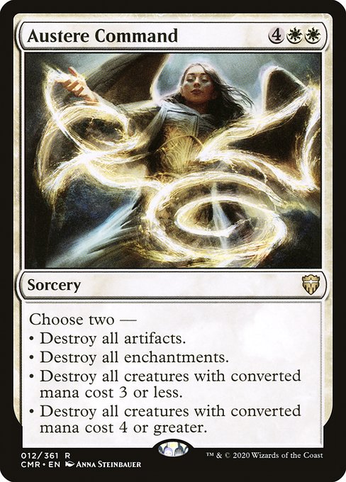 Commander Legends - 12 - Austere Command - Rare - W - Non-foil