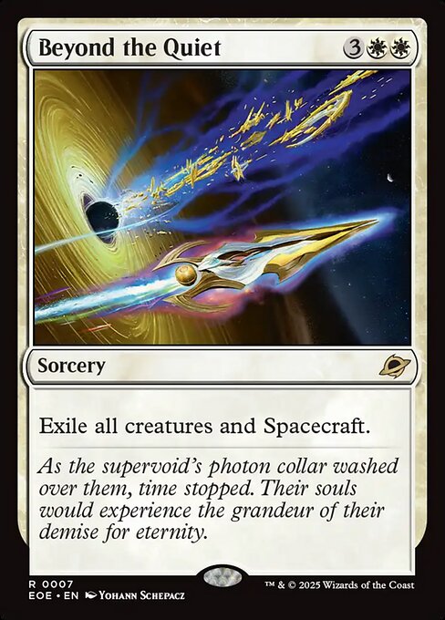 Edge of Eternities - 7 - Beyond the Quiet - Rare - W - Foil
