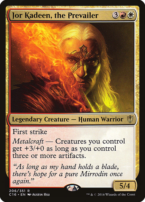 Commander 2016 - 206 - Jor Kadeen, the Prevailer - Rare - WR - Non-foil