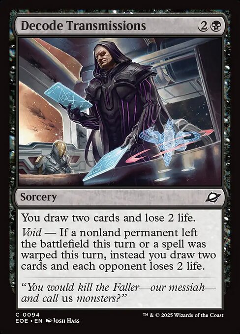 Edge of Eternities - 94 - Decode Transmissions - Common - B - Non-foil